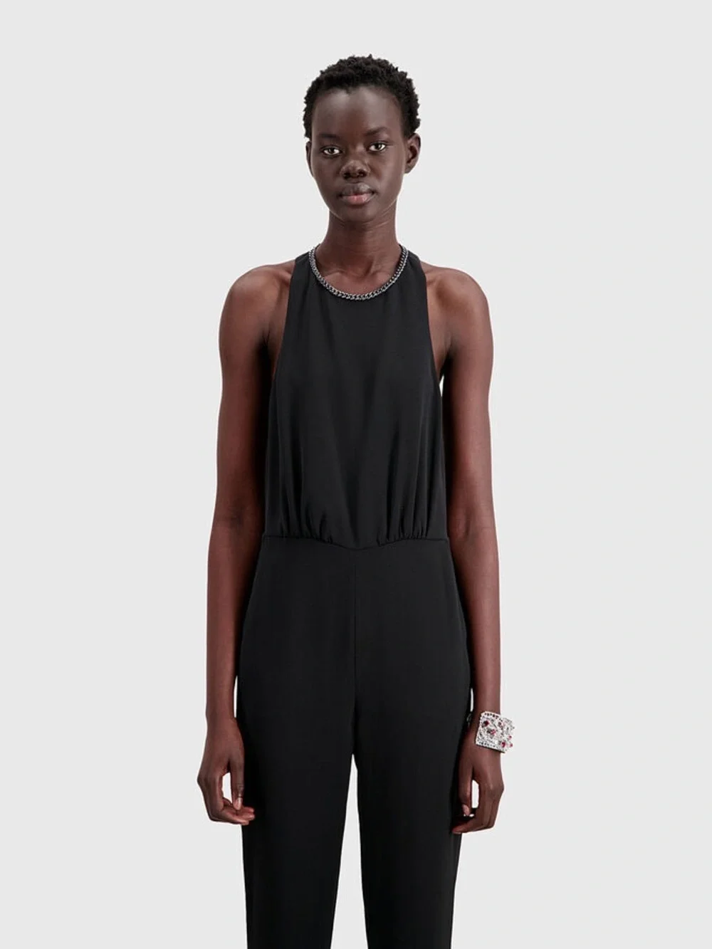 The Kooples Black Crepe Jumpsuit